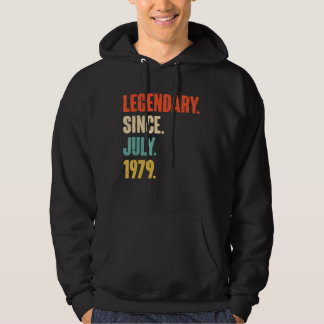 Legendary Since July 1979 43 Year Old 43rd Birth Hoodie