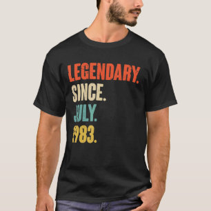 Legendary Since July 1983 39 Year Old 39th Birth T-Shirt