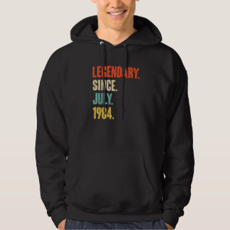 Legendary Since July 1984 38 Year Old 38th Birth Hoodie