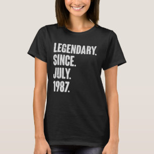 Legendary Since July 1987 35 Year Old 35th Birth T-Shirt