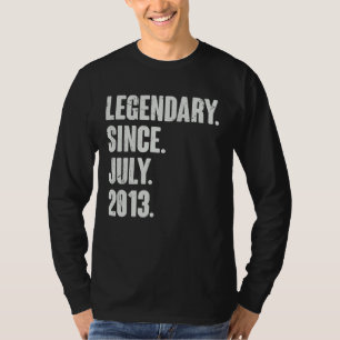 Legendary Since July 2013  9 Year Old  9th Birthda T-Shirt