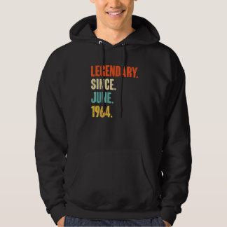 Legendary Since June 1964 58 Year Old 58th Birth Hoodie