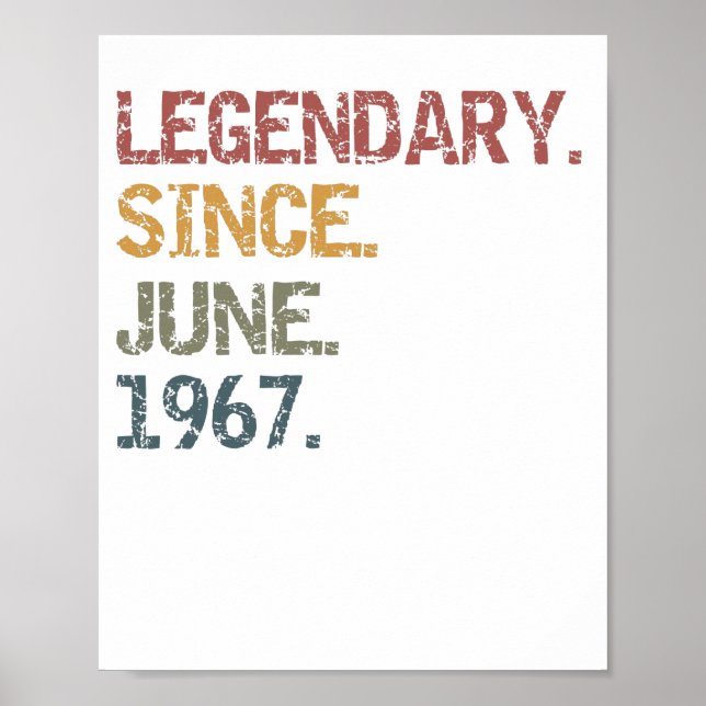 Legendary  since June 1967 Poster (Front)