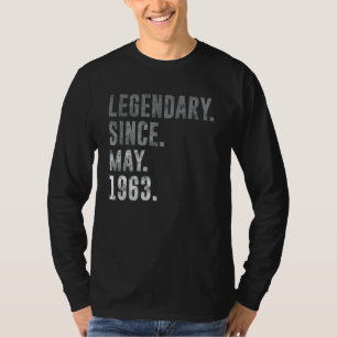 Legendary Since May 1963 59th Birthday Vintage 196 T-Shirt