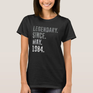 Legendary Since May 1984 38th Birthday Vintage 198 T-Shirt
