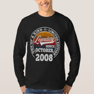 Legendary Since October 2008 14th Birthday 14 Yr T-Shirt