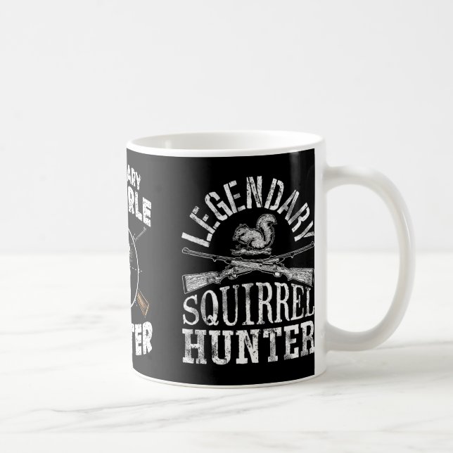 Legendary Squirrel Hunter Hunting For Boys Kids Yo Coffee Mug (Right)