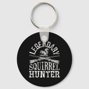 Legendary Squirrel Hunter T Shirt Hunting Funny Vi Keychain
