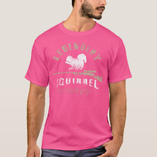 Legendary Squirrel Hunter Unisex Adults Black Cott T-Shirt
