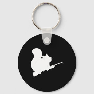 Legendary Squirrel Hunting Fight Byck Design Pelle Keychain