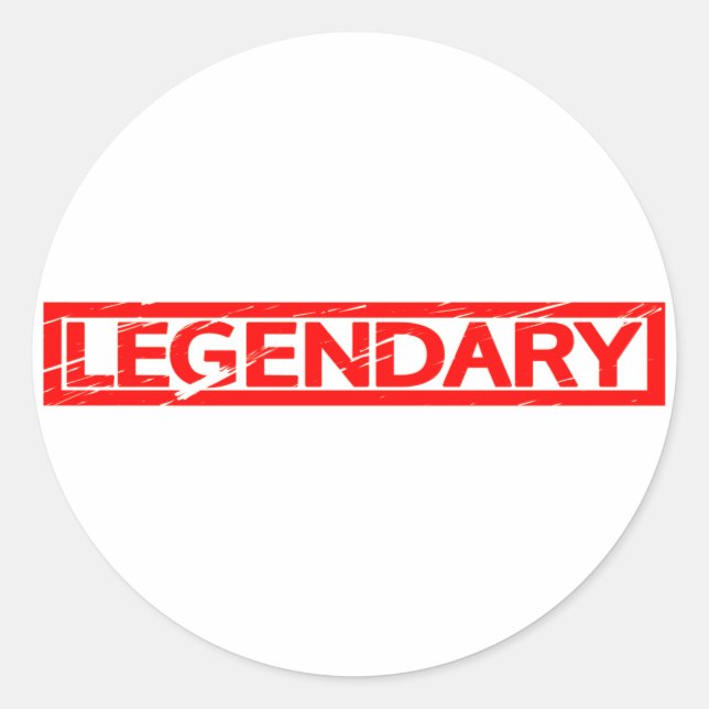 Legendary Stamp Classic Round Sticker (Front)