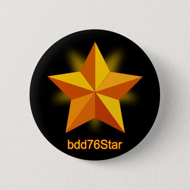 Legendary Star bdd76Star Emoticon Badge Pinback Button (Front)