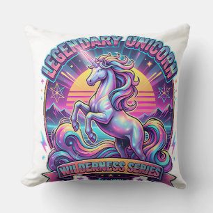 Legendary Unicorn Double Sided Throw Pillow