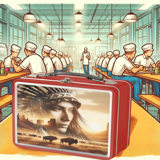 Legendary Warrior Sunset Metal Lunch Box (Creator Uploaded)