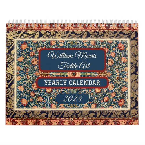 Legendary William Morris Textile Designs Calendar