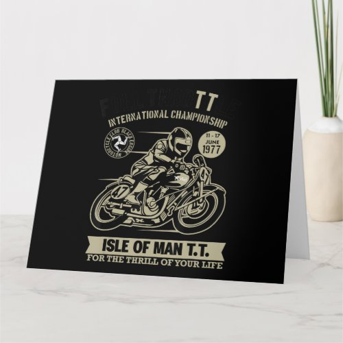Legendary With Motorcycle Racing Art Gift Card