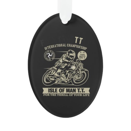 Legendary With Motorcycle Racing Art Gift Ornament