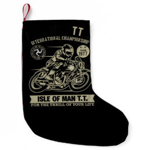 Legendary With Motorcycle Racing Art Gift Small Christmas Stocking