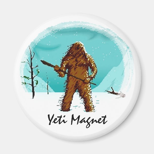 Legendary Yeti Bigfoot Big Foot Gifts Customize Magnet (Front)