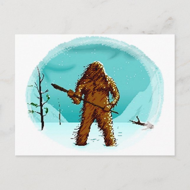 Legendary Yeti Bigfoot Big Foot Gifts Postcard Pcs (Front)