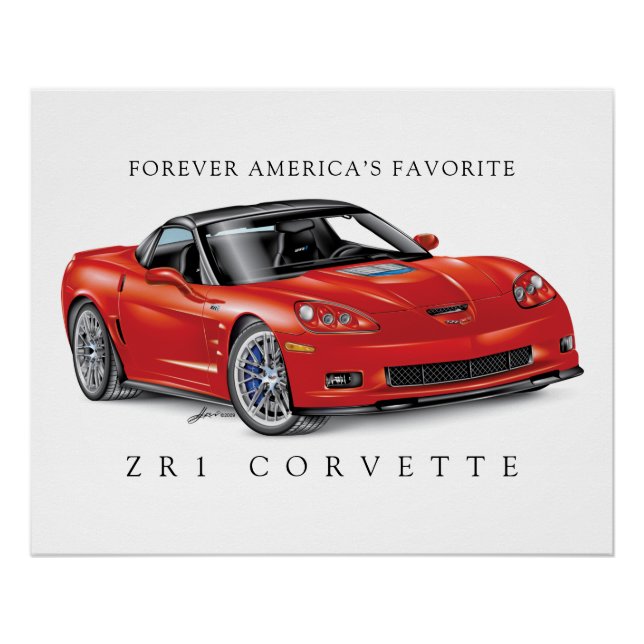 LEGENDARY Z-R-ONE AUTOMOBILE ART POSTER (Front)