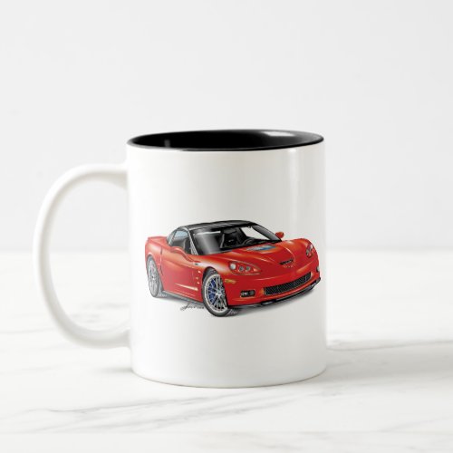 LEGENDARY Z_R_ONE AUTOMOBILE ART Two_Tone COFFEE MUG