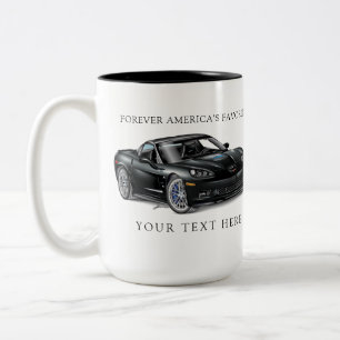 LEGENDARY ZEE-R-ONE AUTOMOBILE ART Two-Tone COFFEE MUG