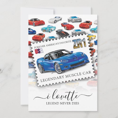 Legendary ZR1 I LOVETTE Design Invitation