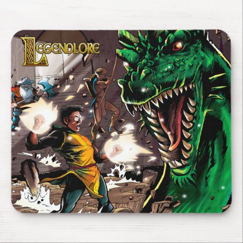 Legendlore battle scene mouse pad