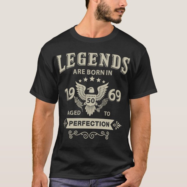 Legends are born in 1969 T-Shirt (Front)