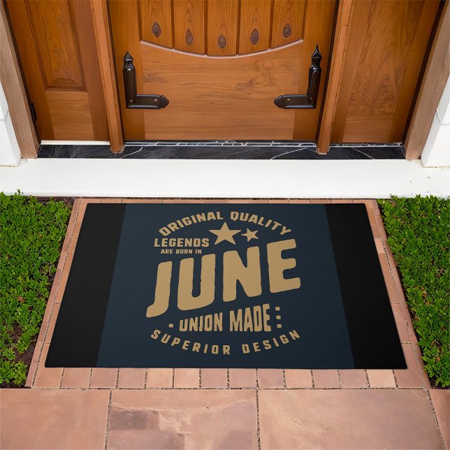 Legends Are Born in June Original Quality Doormat (Creator Uploaded)