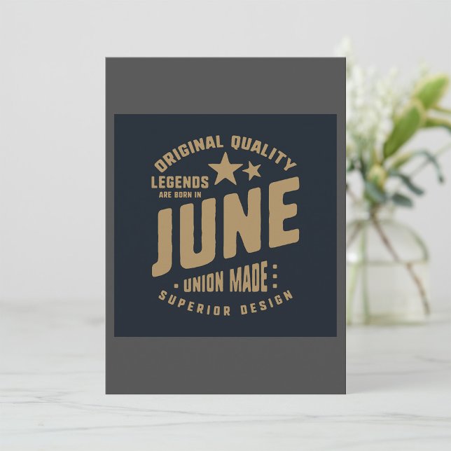 Legends Are Born in June Original Quality Invitation (Creator Uploaded)