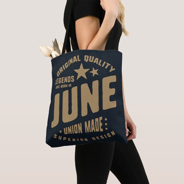 Legends Are Born in June Original Quality Tote Bag (Creator Uploaded)