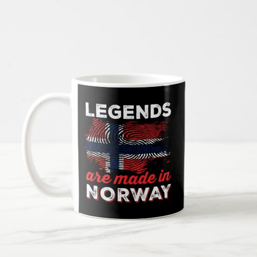Legends Are Made In Norway Norwegian Pride Coffee Mug