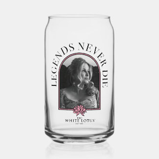 Legends Never Die - The White Lotus Can Glass