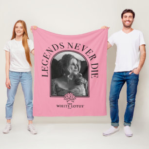 Legends Never Die - The White Lotus Fleece Blanket