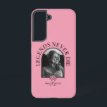 Legends Never Die - The White Lotus Samsung Galaxy S22 Case<br><div class="desc">Celebrate the iconic spirit of The White Lotus with this officially licensed "Legends Never Die" design. Featuring a striking black-and-white Tanya McQuoid portrait framed by bold typography and accented with a delicate pink lotus, this artwork captures timeless elegance and undeniable charisma. Perfect for fans who want to honor unforgettable characters...</div>