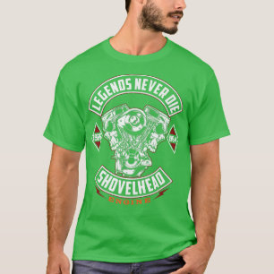 Legend's Never The Shovelhead Oldschool Motorcycle T-Shirt