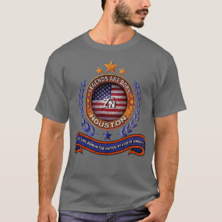 Legends of Houston and the Retro USA Flag T-Shirt