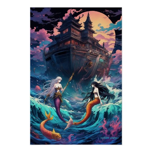 Legends of the Deep BlueMythical Ocean Poster Art