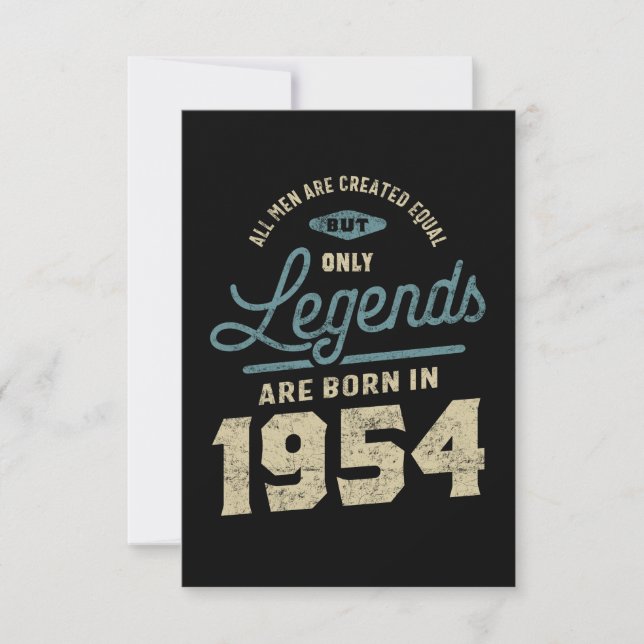 Legends Since 1954 Birthday Gift RSVP Card (Front)