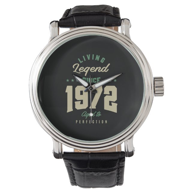 Legends Since 1972 Birthday Gift Watch (Front)