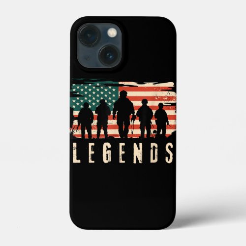 Legends Veteran _ Patriotic American Flag USA 4th  iPhone 13 Mini Case