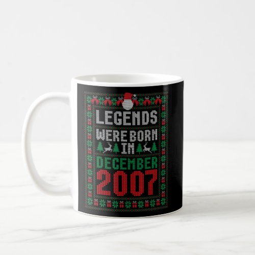 Legends Were Born In December 2007 15th Birthday C Coffee Mug