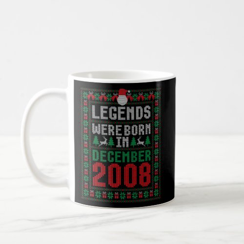 Legends Were Born In December 2008 14th Birthday C Coffee Mug