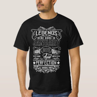 Legends Were Born In January 1978 All Original Par T-Shirt