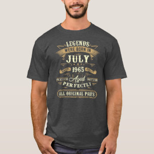 Legends Were Born In July 1965 57th Birthday 57 T-Shirt