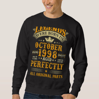 Legends Were Born In October 1998 24 Years Old 24t Sweatshirt
