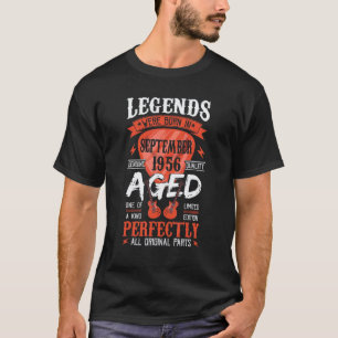 Legends Were Born In September 1956 Guitar Pick G T-Shirt