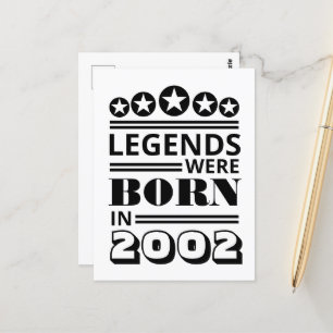 Legends Were Born Postcard